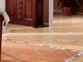 Ceramic floor tile: marble look